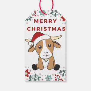 Kerstgeit Winterdieren Gift Labels Cadeaulabel
