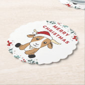 Kerstgeit wintergehakt Onderzetter van geit (Gekanteld)