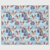 Kerstgeiten en geschenken cadeaupapier (Vlak)