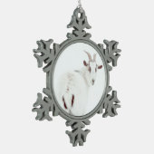 kerstgeiten tin sneeuwvlok ornament (Links)