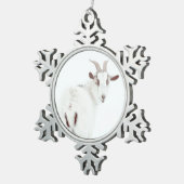 kerstgeiten tin sneeuwvlok ornament (Rechts)