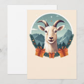 Kerstgeitengeschenken Feestdagenkaart (Voorkant / Achterkant)