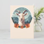 Kerstgeitengeschenken Feestdagenkaart (Staand voorkant)