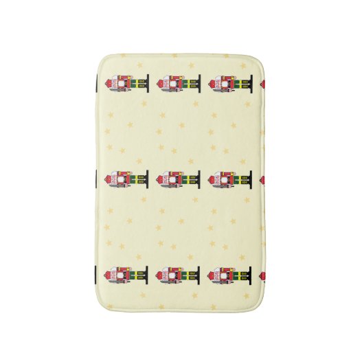 kerstgek badmat (Voorkant Verticaal)