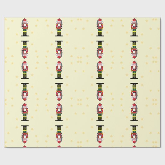 kerstgek cadeaupapier (Vlak)