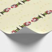 kerstgek cadeaupapier (Hoek)