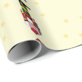 kerstgek cadeaupapier (Rol Hoek)