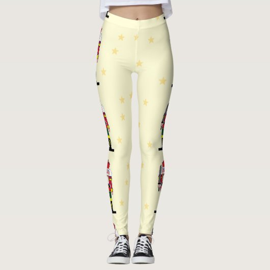 kerstgek leggings (Voorkant)