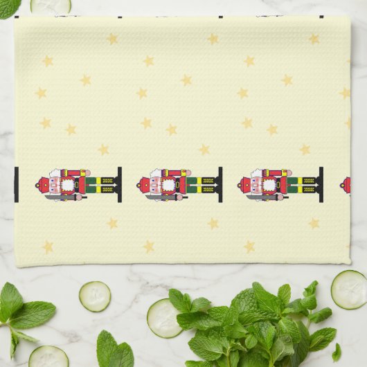 kerstgek theedoek (Gevouwen)