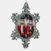 kerstgek tin sneeuwvlok ornament (Links)