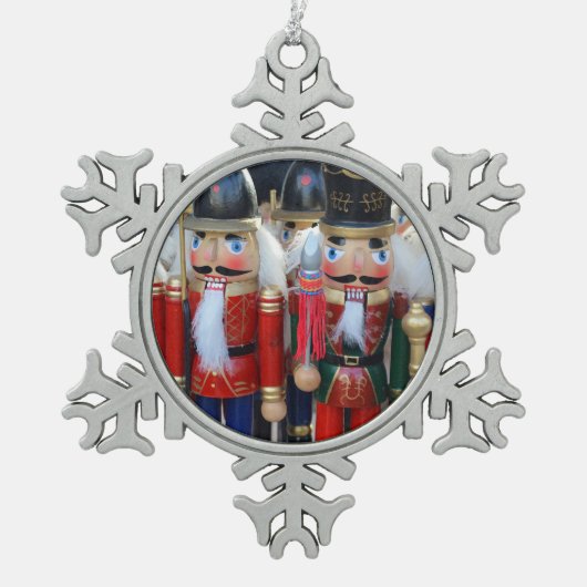kerstgek tin sneeuwvlok ornament (Voorkant)