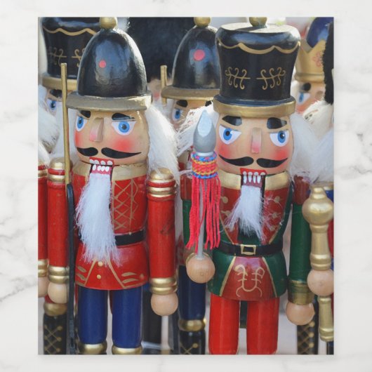 kerstgek wijn etiket (Enkel label)