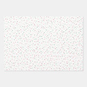 kerstgekleurd sneeuwpakpapier voor stippen inpakpapier vel (Voorkant 2)