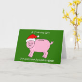 Kerstgeld cadeau afgesloten voor peetdochter kaart (Gele Bloem)