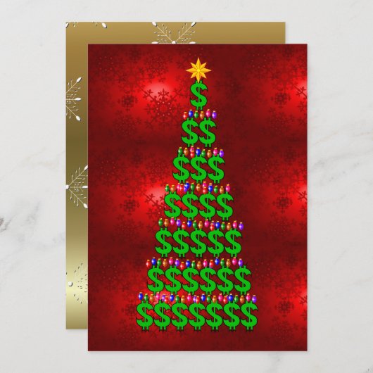 Kerstgeld Kaart (Voorkant / Achterkant)