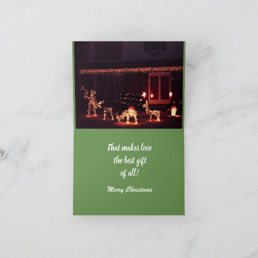 KERSTGELD KAN GEEN LOVE CARD KOPEN FEESTDAGEN KAART (Binnen)