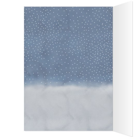 Kerstgele kab aanpasbare fotokaart (Binnen (Links))