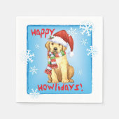 kerstgele lab servet (Voorkant)