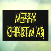 Kerstgele sterren Night BLK Home Store Vinyl Raamsticker (Vel 3)