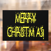 Kerstgele sterren Night BLK Home Store Vinyl Raamsticker (Vel 2)