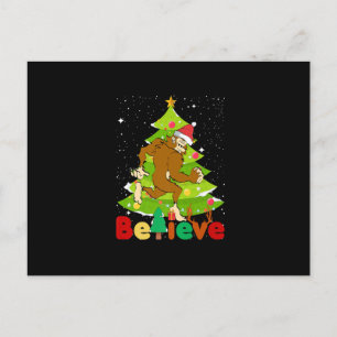 Kerstgeloof in wedstrijd voor de kerstboomfamilie briefkaart