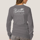 Kerstgeloof Jezus Nativiteit Grijze hoes T-shirt (Achterkant)