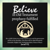 Kerstgeloof: Nativiteit — zwart Raamsticker (Vel 3)