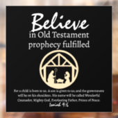 Kerstgeloof: Nativiteit — zwart Raamsticker (Vel 2)