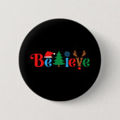 Kerstgeloof Ronde Button 5,7 Cm (Voorkant)