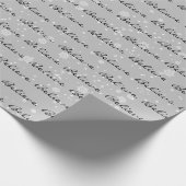 Kerstgeloof Tekst en Snowflakes Cadeaupapier (Hoek)