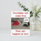 Kerstgeloof Zwarte en Witte Keuten Feestdagenkaart (Staand voorkant)