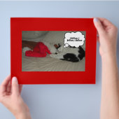 Kerstgeloof Zwarte en Witte Keuten Flyer (Hand)