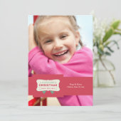 Kerstgeluk Vrijdag Fotokaart Feestdagenkaart (Staand voorkant)