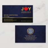 Kerstgelukkige feestdag — CEO-ondernemer Visitekaartje (Voorkant / Achterkant)