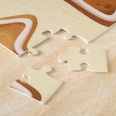 Kerstgember: Feestelijk naadloos patroon. Legpuzzel (Zijkant)