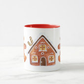 kerstgemberbrood cadeau mok voor tweetone koffie (Midden)