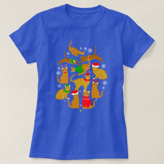 kerstgemberkatten t-shirt (Design voorkant)