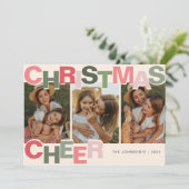 Kerstgemoed | Foto Kerstmis Feestdagenkaart (Staand voorkant)