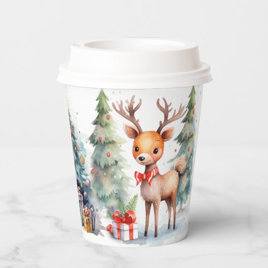 Kerstgemoed, Kerstman Papieren Bekers (Achterkant)