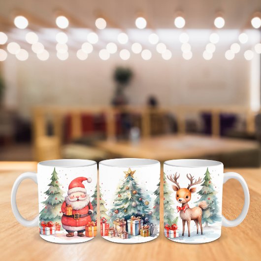 Kerstgemoed, Kerstman Tweekleurige Koffiemok