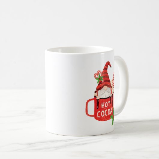 Kerstgenoom in een Mok van warme chocolade  (Voorkant rechts)