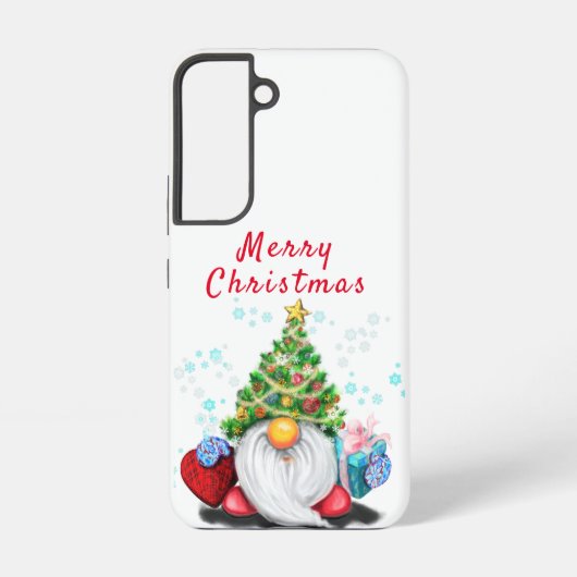 kerstgenoom met hartcadeautjes samsung galaxy hoesje (Achterkant)