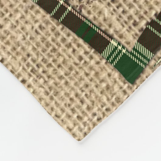 Kerstgenoom Sweet Gnome Red Truck Pset Rustin Fleece Deken (Hoek)