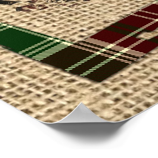 Kerstgenoom Sweet Gnome Red Truck Pset Rustin Poster (Hoek)