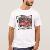 Kerstgenoom Sweet Gnome Red Truck Pset Rustin T-shirt (Voorkant)