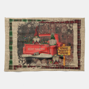 Kerstgenoom Sweet Gnome Red Truck Pset Rustin Theedoek