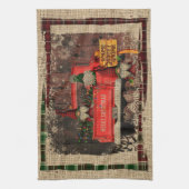 Kerstgenoom Sweet Gnome Red Truck Pset Rustin Theedoek (Verticaal)