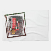 Kerstgenoom Sweet Gnome Red Truck Pset Rustin Theedoek (Horizontaal)