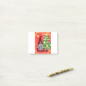 Kerstgenoomboeddy danst grappig nieuwigheids desig post-it® notes (Op bureau)