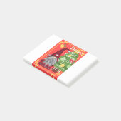 Kerstgenoomboeddy danst grappig nieuwigheids desig post-it® notes (Schuin)